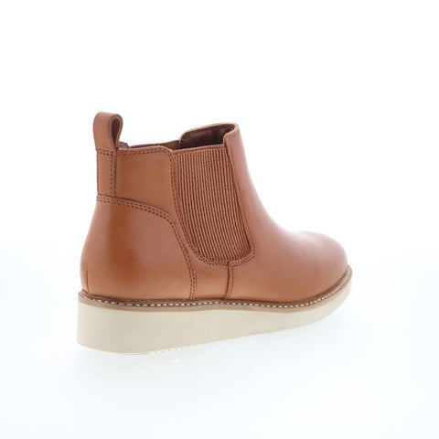 SoftWalk Wildwood S2164-215 Womens Brown Leather Slip On Chelsea Boots