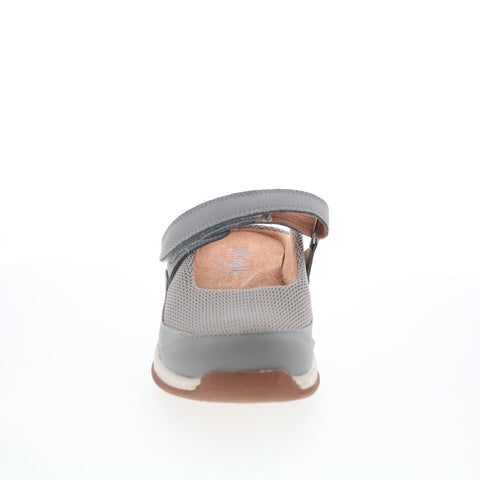 SoftWalk Arcadia S2200-102 Womens Gray Canvas Strap Clog Flats Shoes