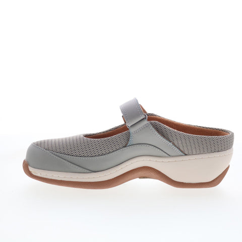 SoftWalk Arcadia S2200-102 Womens Gray Canvas Strap Clog Flats Shoes
