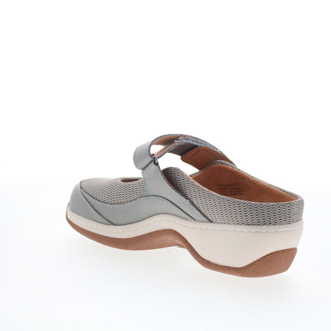 SoftWalk Arcadia S2200-102 Womens Gray Canvas Strap Clog Flats Shoes