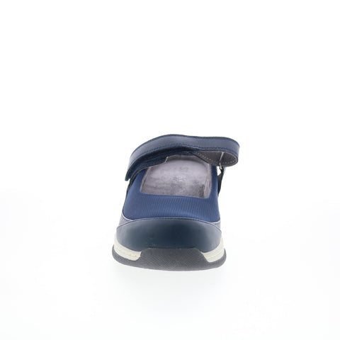 SoftWalk Arcadia S2200-400 Womens Blue Narrow Leather Clog Flats Shoes