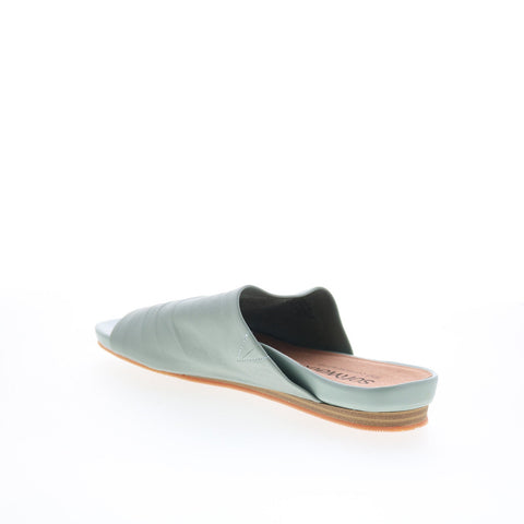 SoftWalk Camano S2205-312 Womens Green Leather Slides Sandals Shoes