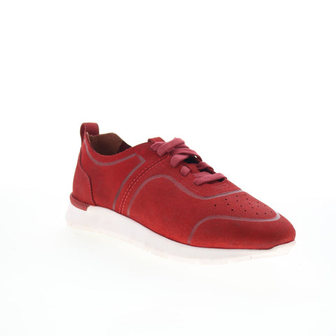SoftWalk Stella S2213-604 Womens Red Nubuck Lifestyle Sneakers Shoes