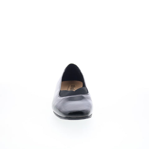 SoftWalk Viana S2217-005 Womens Black Leather Slip On Ballet Flats Shoes
