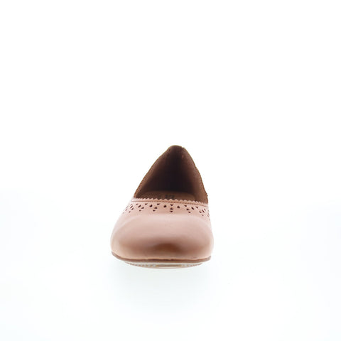 SoftWalk Selma S2228-253 Womens Brown Leather Slip On Ballet Flats Shoes