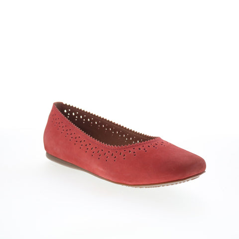 SoftWalk Selma S2228-604 Womens Red Leather  Slip On Ballet Flats Shoes