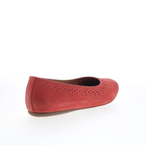 SoftWalk Selma S2228-604 Womens Red Leather  Slip On Ballet Flats Shoes