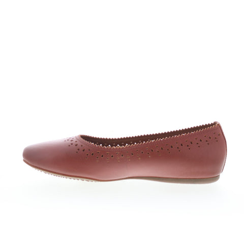 SoftWalk Selma S2228-650 Womens Brown Leather Slip On Ballet Flats Shoes
