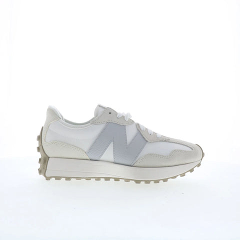 New Balance 327 WS327KE Womens Beige Suede Lace Up Lifestyle Sneakers Shoes
