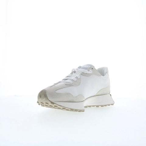 New Balance 327 WS327KE Womens Beige Suede Lace Up Lifestyle Sneakers Shoes