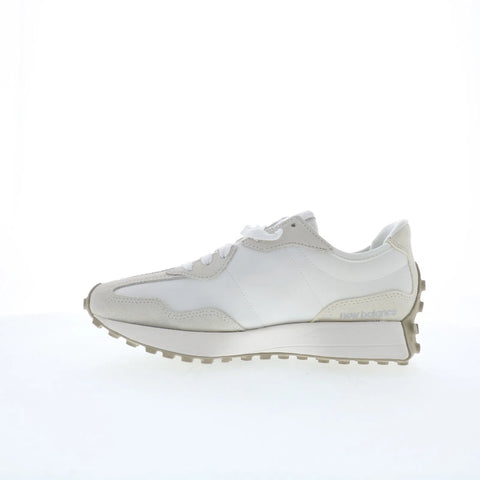 New Balance 327 WS327KE Womens Beige Suede Lace Up Lifestyle Sneakers Shoes