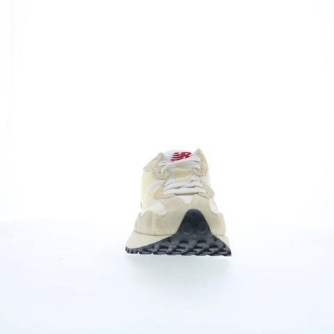 New Balance 327 WS327UE Womens Beige Suede Lace Up Lifestyle Sneakers Shoes