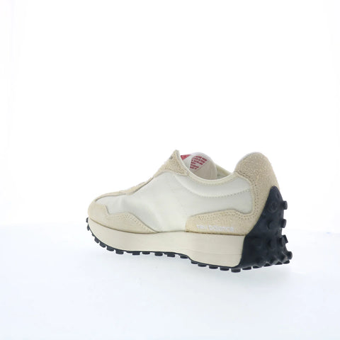New Balance 327 WS327UE Womens Beige Suede Lace Up Lifestyle Sneakers Shoes