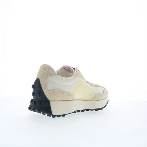 New Balance 327 WS327UE Womens Beige Suede Lace Up Lifestyle Sneakers Shoes