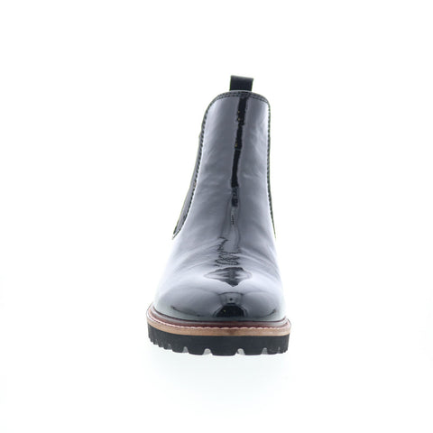 SoftWalk Indy S2251-005 Womens Black Leather Slip On Chelsea Boots
