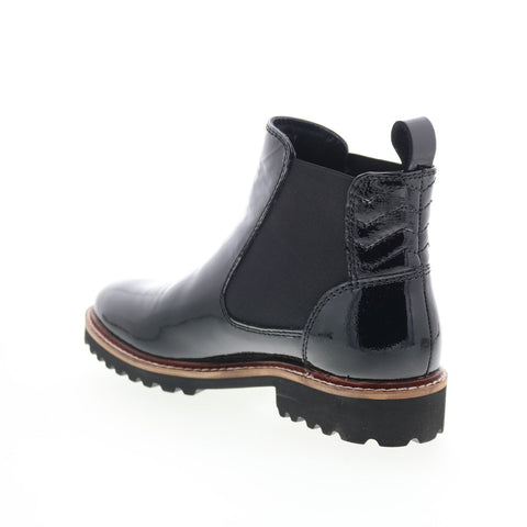 SoftWalk Indy S2251-005 Womens Black Leather Slip On Chelsea Boots