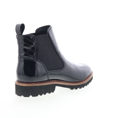 SoftWalk Indy S2251-005 Womens Black Leather Slip On Chelsea Boots