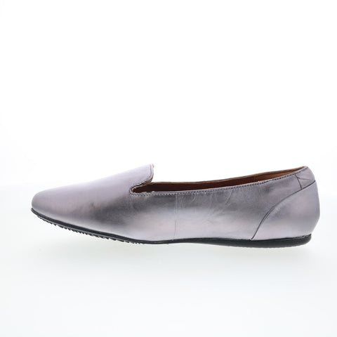 SoftWalk Shelby S2258-033 Womens Gray Leather Slip On Loafer Flats Shoes