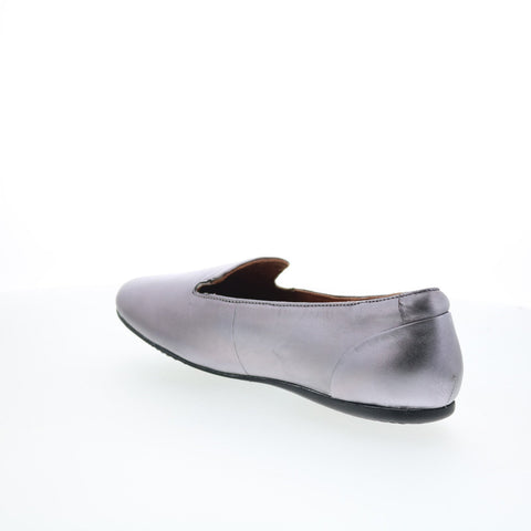 SoftWalk Shelby S2258-033 Womens Gray Leather Slip On Loafer Flats Shoes