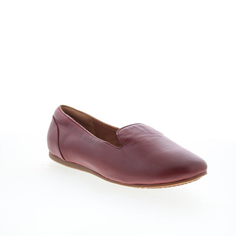 SoftWalk Shelby S2258-601 Womens Red Leather Slip On Loafer Flats Shoes