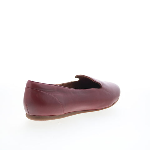 SoftWalk Shelby S2258-601 Womens Red Leather Slip On Loafer Flats Shoes