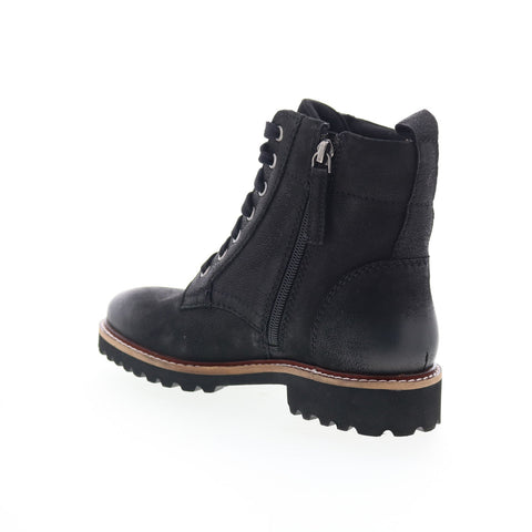 SoftWalk Icara S2310-001 Womens Black Leather Zipper Casual Dress Boots