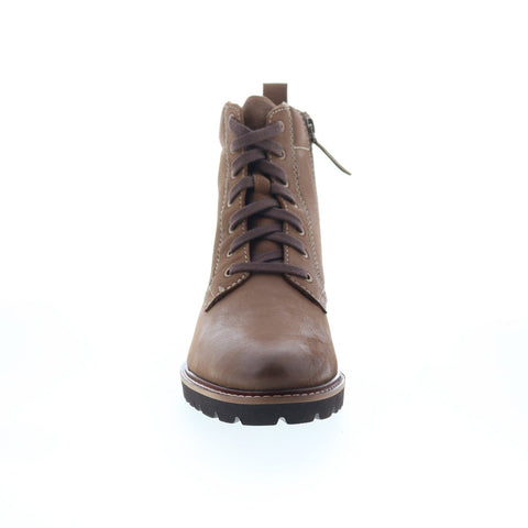 SoftWalk Icara S2310-063 Womens Brown Leather Zipper Casual Dress Boots