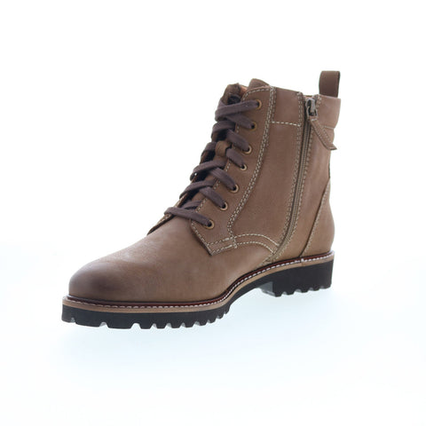 SoftWalk Icara S2310-063 Womens Brown Leather Zipper Casual Dress Boots