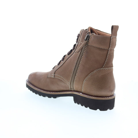 SoftWalk Icara S2310-063 Womens Brown Leather Zipper Casual Dress Boots