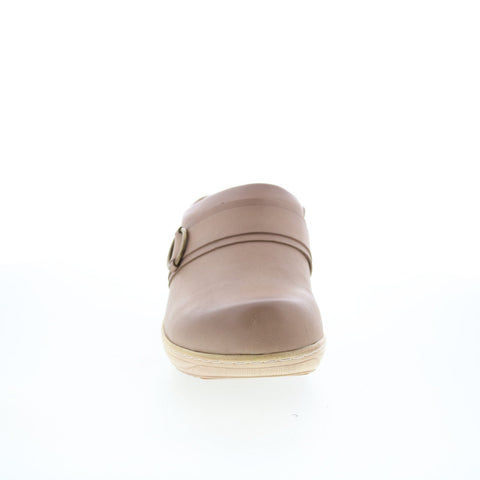 SoftWalk Macintyre S2361-117 Womens Brown Leather Clog Flats Shoes