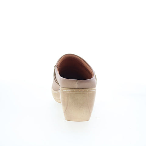 SoftWalk Macintyre S2361-117 Womens Brown Leather Clog Flats Shoes