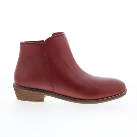 SoftWalk Rocklin 2.0 S2364-601 Womens Red Leather Ankle & Booties Boots