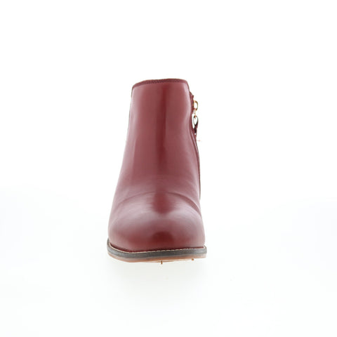 SoftWalk Rocklin 2.0 S2364-601 Womens Red Leather Ankle & Booties Boots