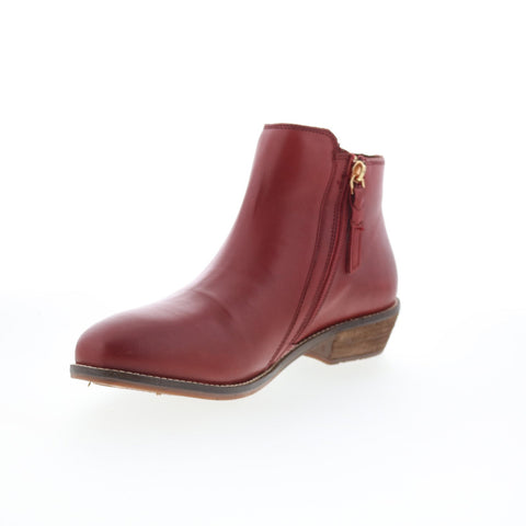 SoftWalk Rocklin 2.0 S2364-601 Womens Red Leather Ankle & Booties Boots