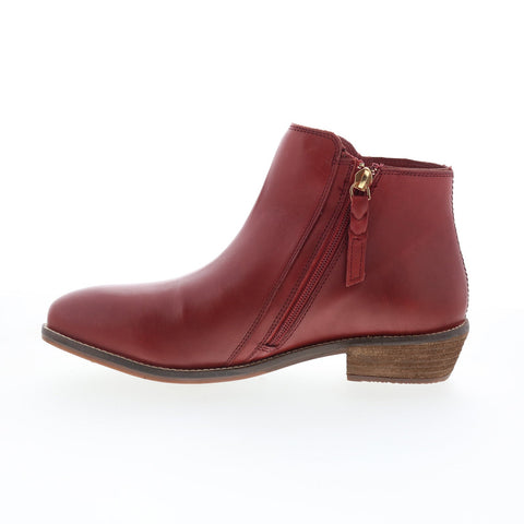 SoftWalk Rocklin 2.0 S2364-601 Womens Red Leather Ankle & Booties Boots