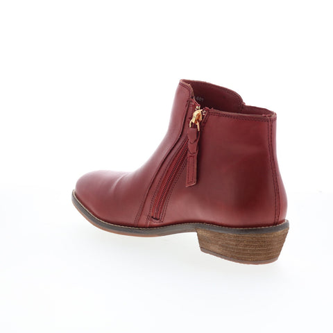 SoftWalk Rocklin 2.0 S2364-601 Womens Red Leather Ankle & Booties Boots