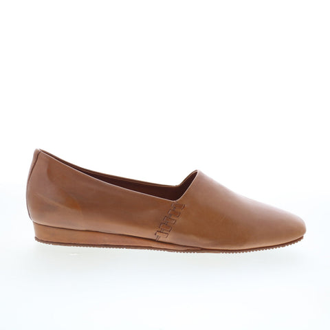 SoftWalk Vale S2368-215 Womens Brown Leather Slip On Loafer Flats Shoes