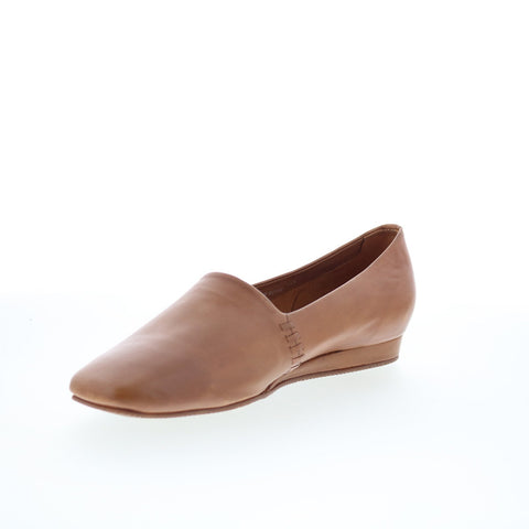 SoftWalk Vale S2368-215 Womens Brown Leather Slip On Loafer Flats Shoes