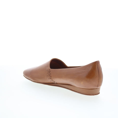SoftWalk Vale S2368-215 Womens Brown Leather Slip On Loafer Flats Shoes