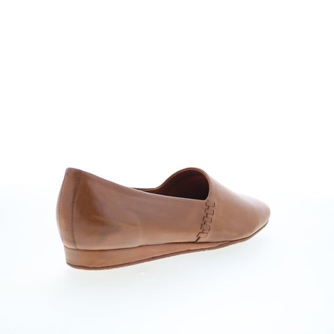 SoftWalk Vale S2368-215 Womens Brown Leather Slip On Loafer Flats Shoes