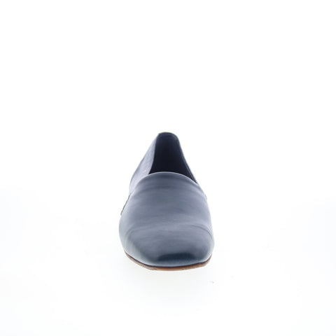 SoftWalk Vale S2368-400 Womens Blue Leather Slip On Loafer Flats Shoes