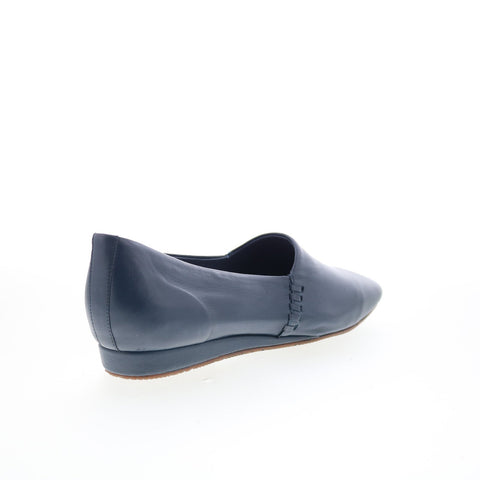 SoftWalk Vale S2368-400 Womens Blue Leather Slip On Loafer Flats Shoes