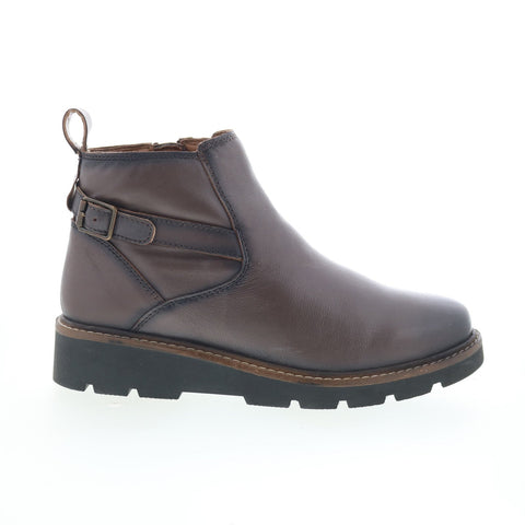 SoftWalk Waneta S2370-063 Womens Brown Leather Ankle & Booties Boots