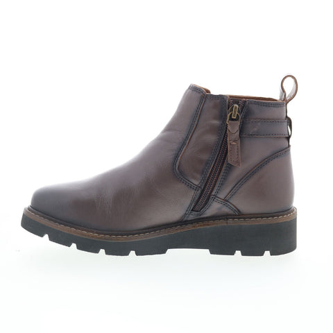 SoftWalk Waneta S2370-063 Womens Brown Leather Ankle & Booties Boots