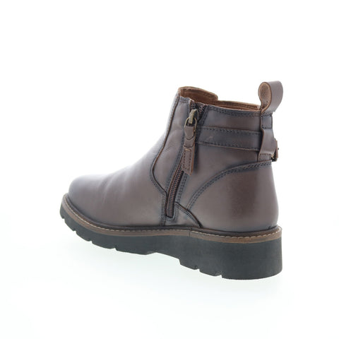 SoftWalk Waneta S2370-063 Womens Brown Leather Ankle & Booties Boots