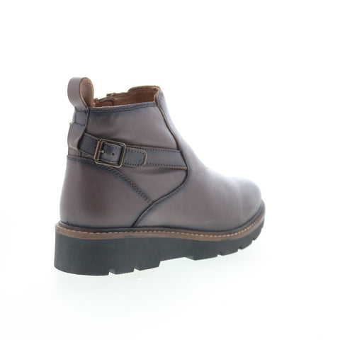SoftWalk Waneta S2370-063 Womens Brown Leather Ankle & Booties Boots