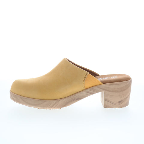 SoftWalk Felida S2405-753 Womens Yellow Nubuck Heeled Sandals Shoes