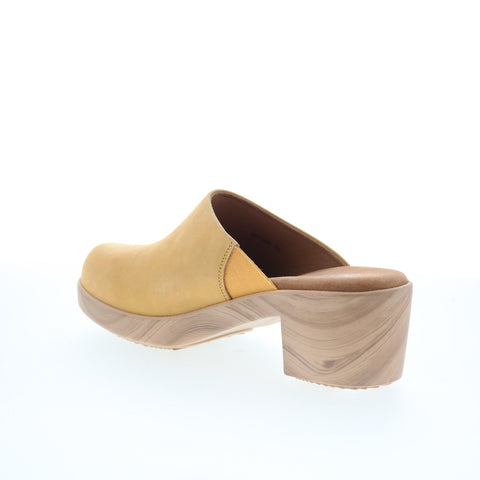 SoftWalk Felida S2405-753 Womens Yellow Nubuck Heeled Sandals Shoes