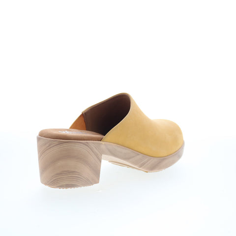 SoftWalk Felida S2405-753 Womens Yellow Nubuck Heeled Sandals Shoes