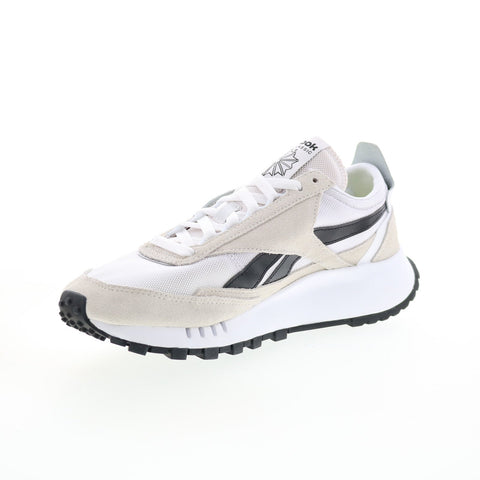 Reebok Classic Leather Legacy Mens White Nylon Lifestyle Sneakers Shoes